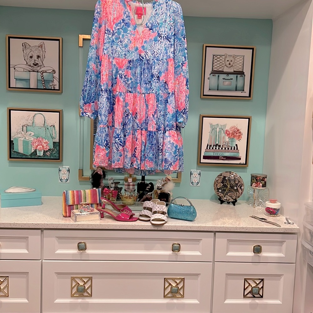 Lilly Pulitzer Sarita Swing Dress,  Size 2, Color:Resort White Sway With Me,New